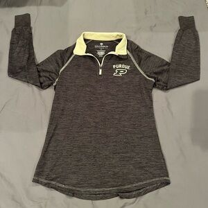 #37 Purdue Quarter Zip School Colors Size Women’s M